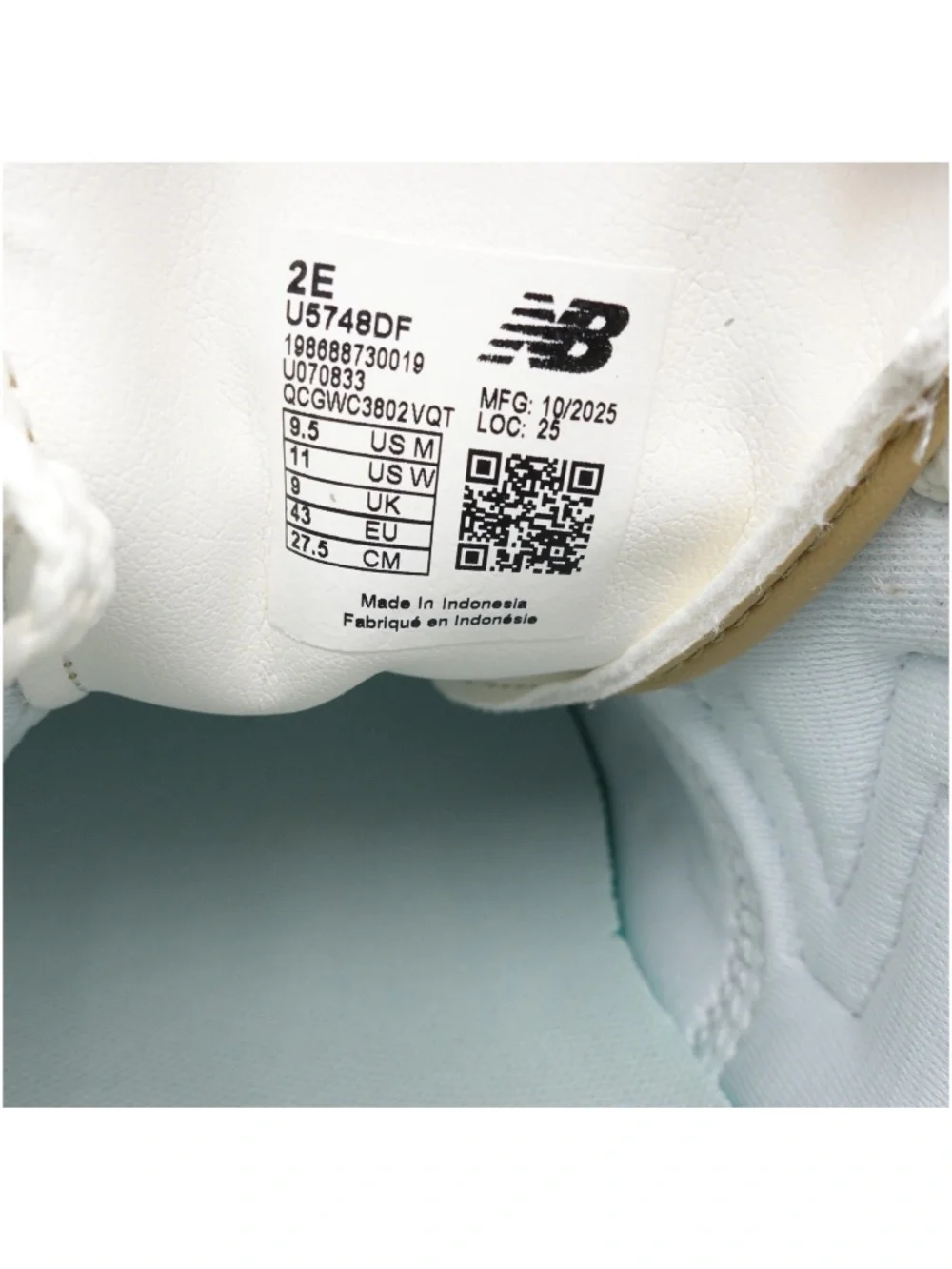 NEW WIDE 2E Men's New Balance 574 Leather Sneakers U5748DF Shipyard